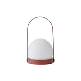 Carrie Portable Table Lamp: Burned Red