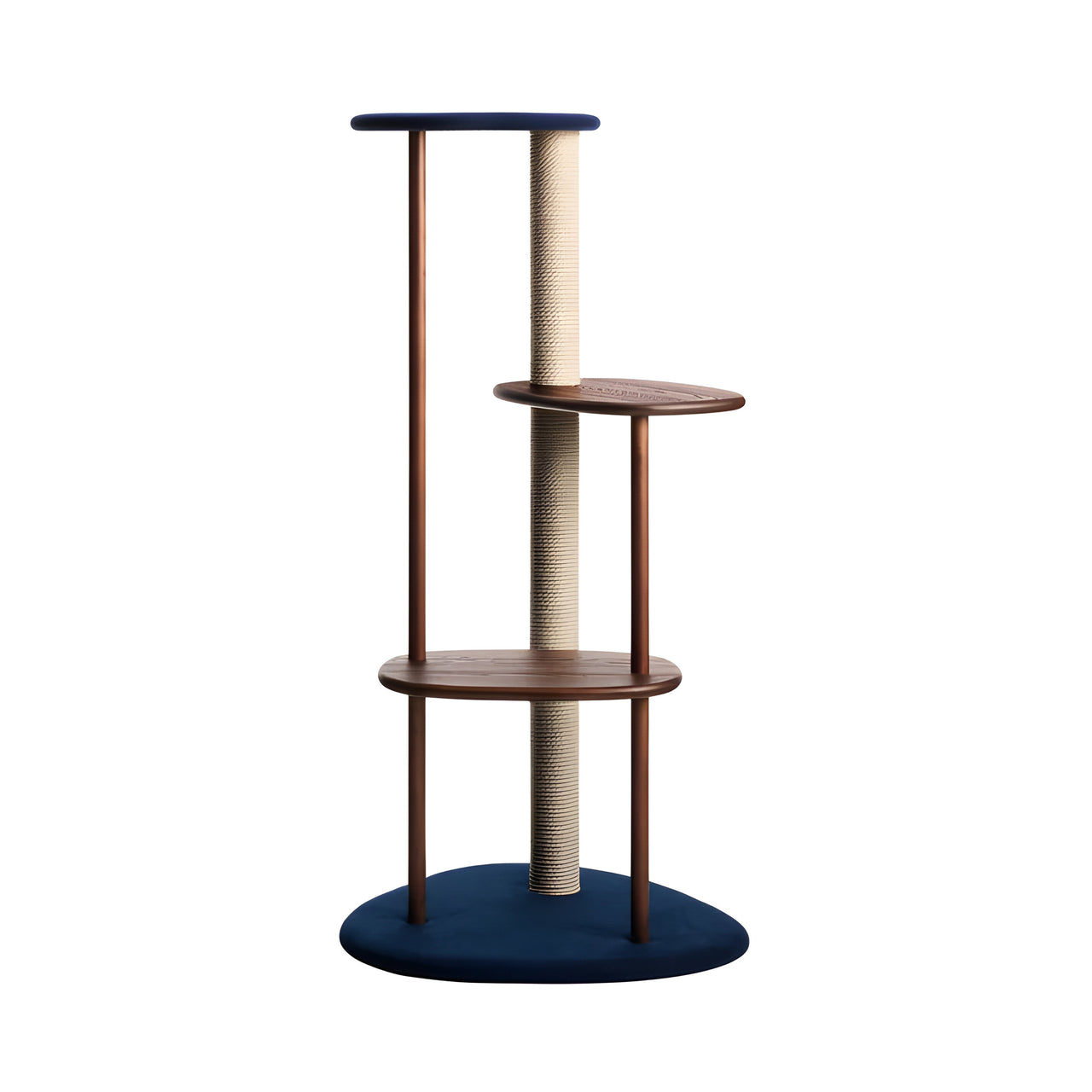 Cat Tree: Blue + Mocha Brown