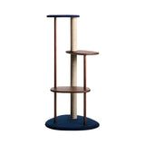 Cat Tree: Blue + Mocha Brown