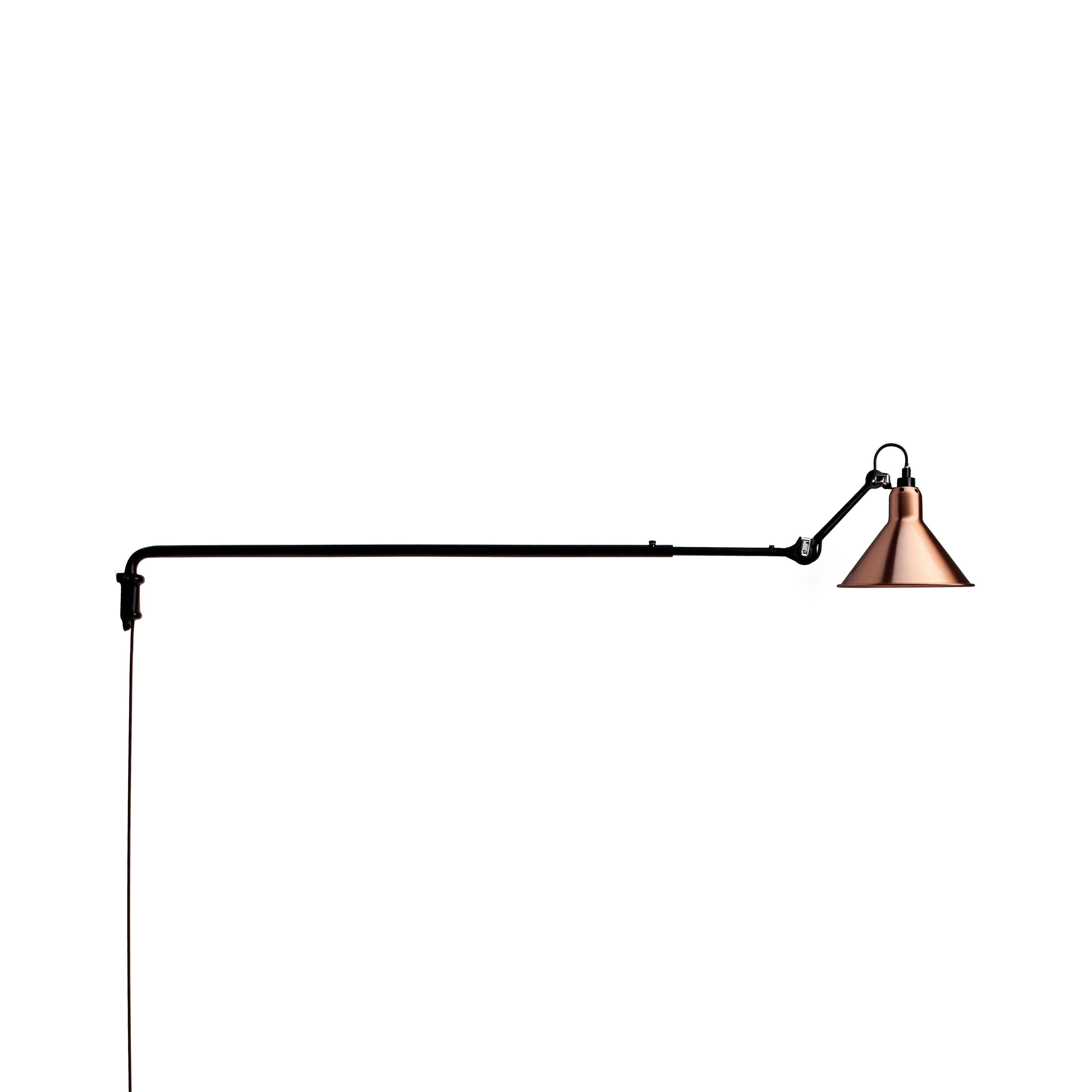 Lampe Gras N°213 Wall Lamp: Copper + Conic