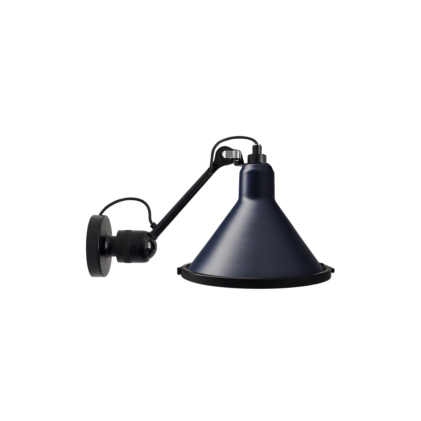 Lampe Gras N° 304 XL Outdoor Wall Lamp: Blue + Conic