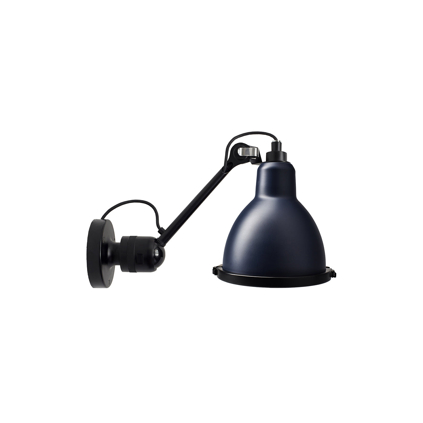 Lampe Gras N° 304 XL Outdoor Wall Lamp: Blue + Round