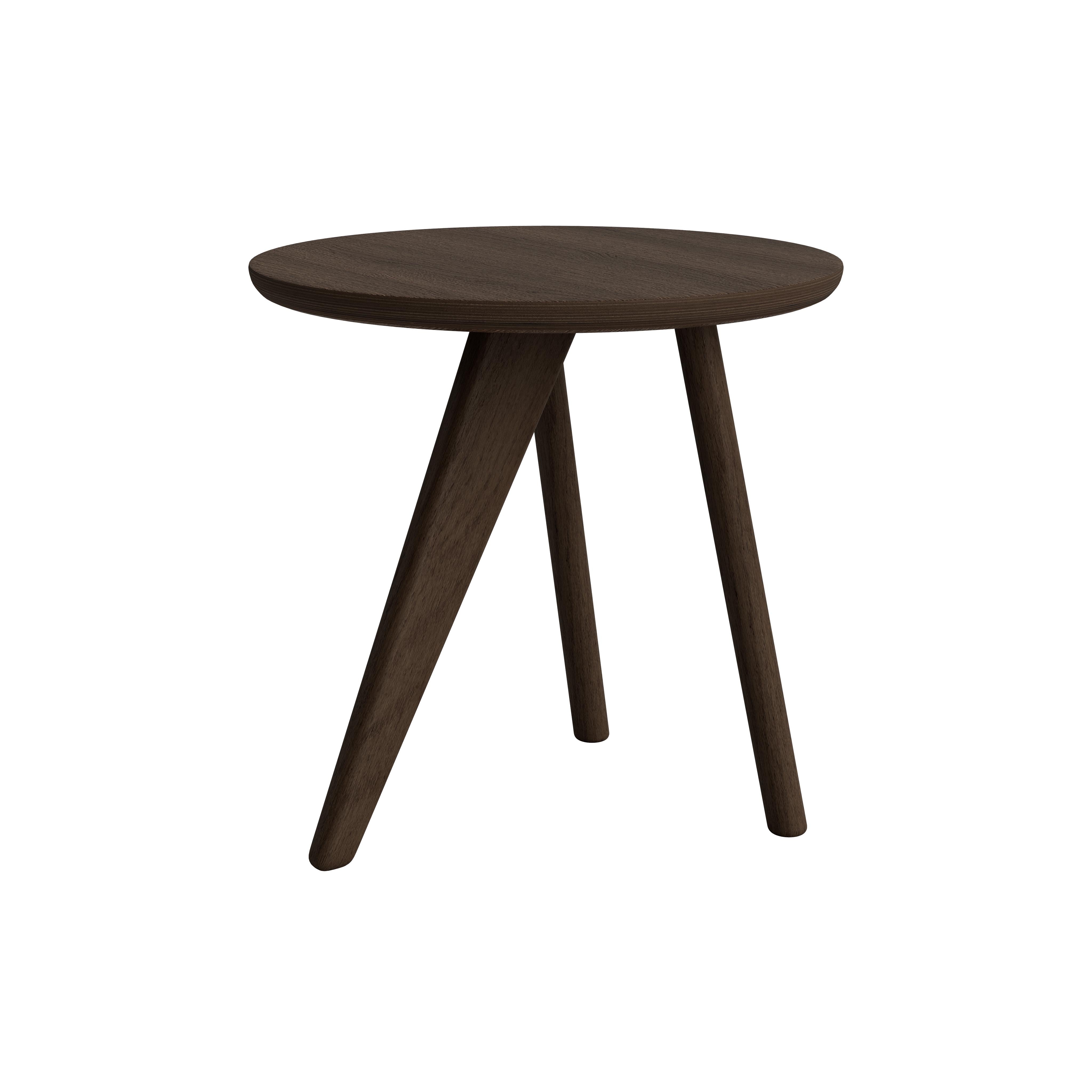 Fin Side Table: Dark Smoked Oak