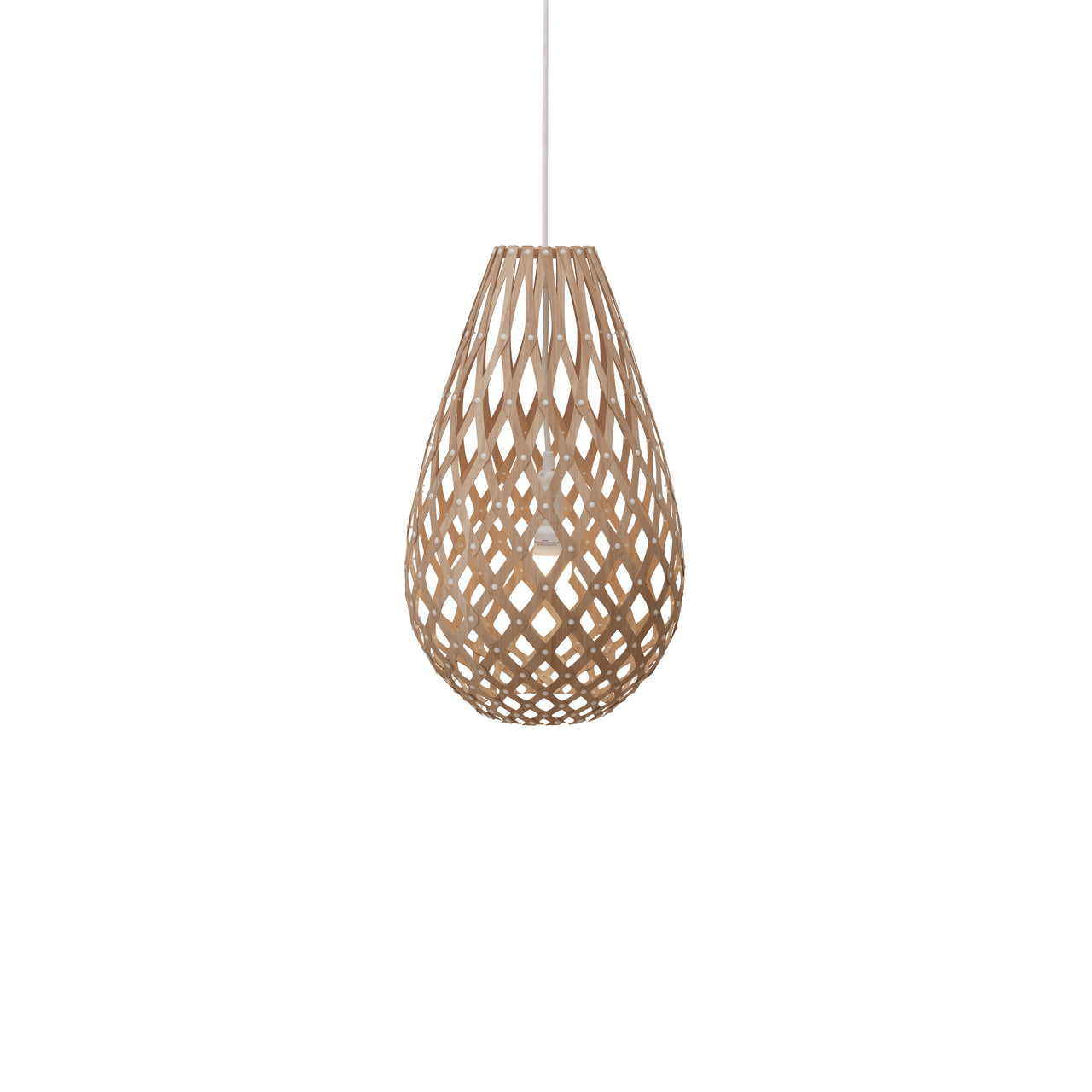 Kōura Pendant Light: Small + Bamboo