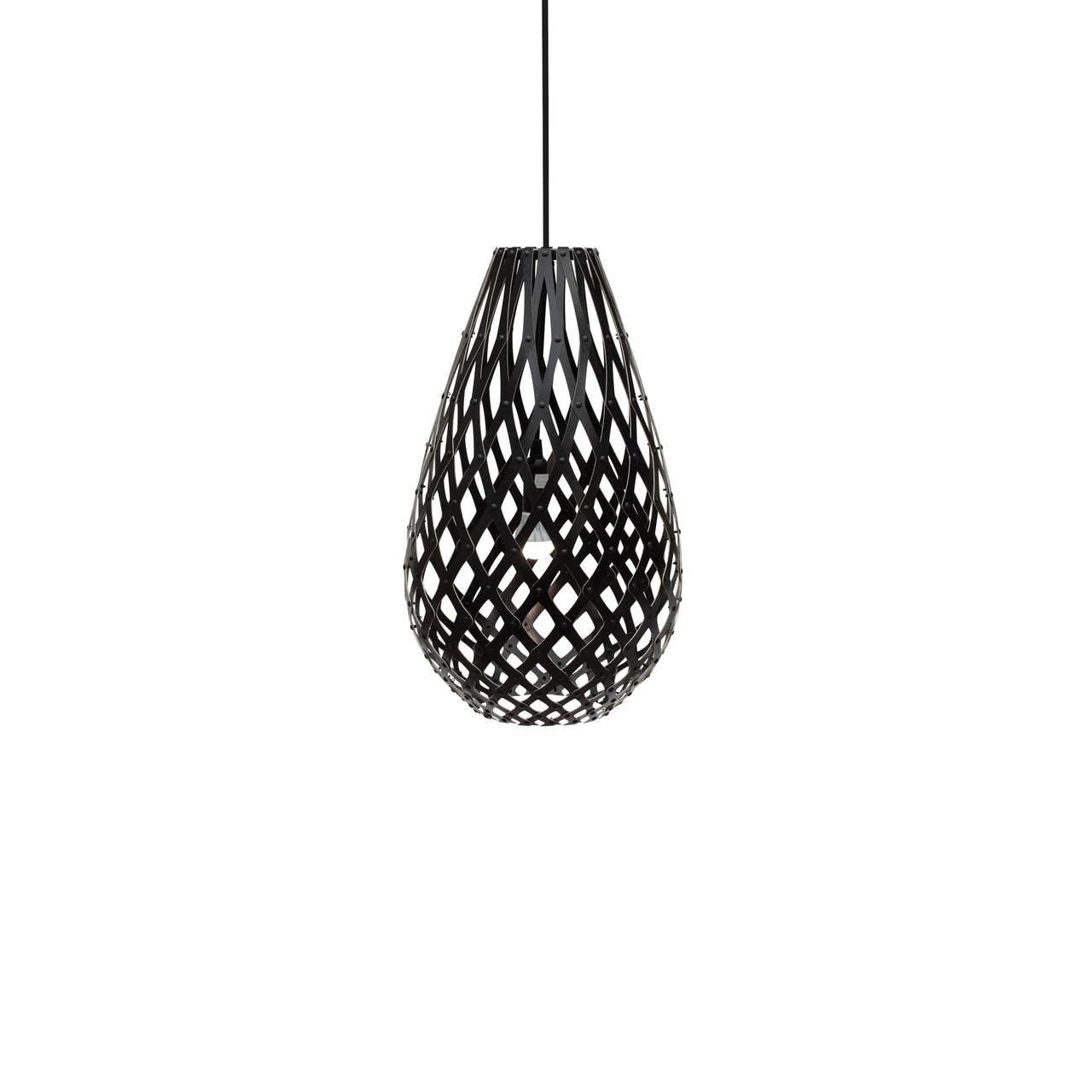Kōura Pendant Light: Small + Black
