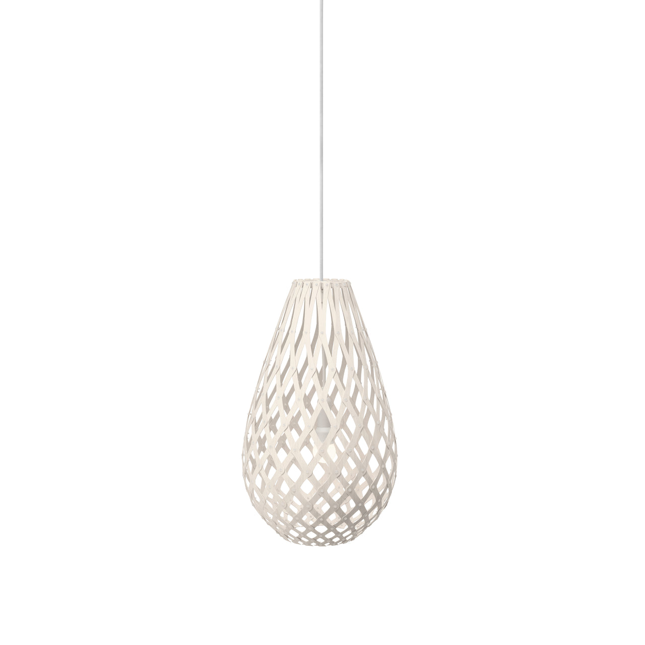 Kōura Pendant Light: Extra Small + White + White