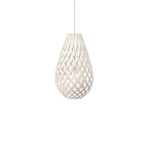 Kōura Pendant Light: Small + White