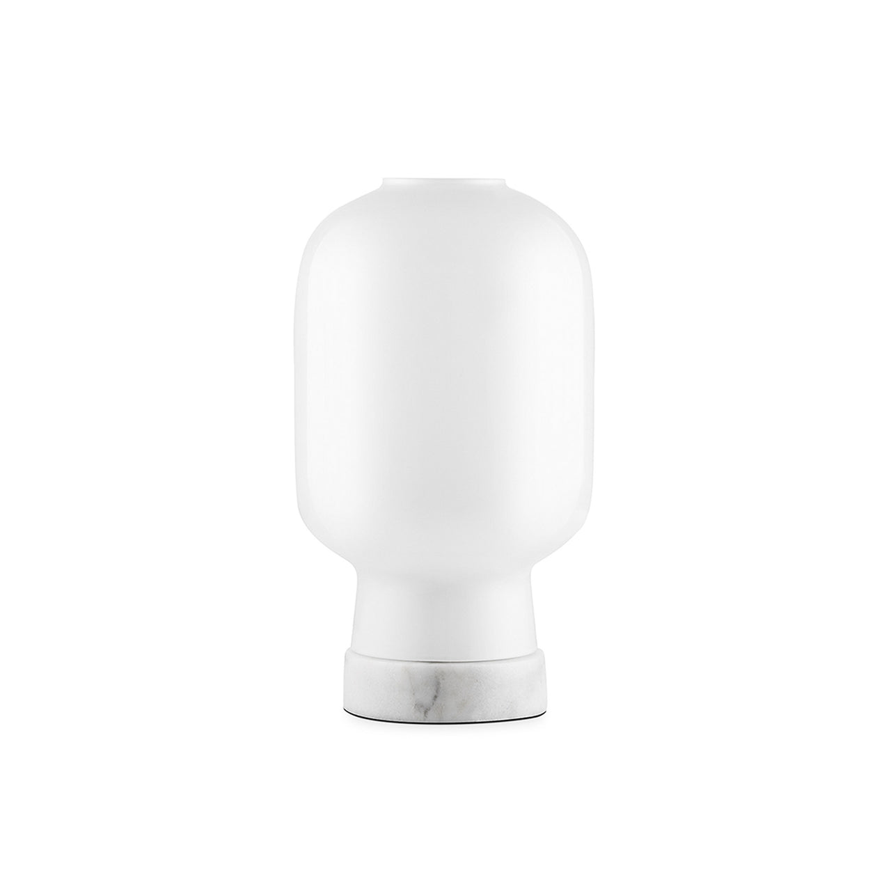 Amp Table Lamp: White + White