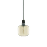 Amp Pendant Lamp: Small + Gold + Green