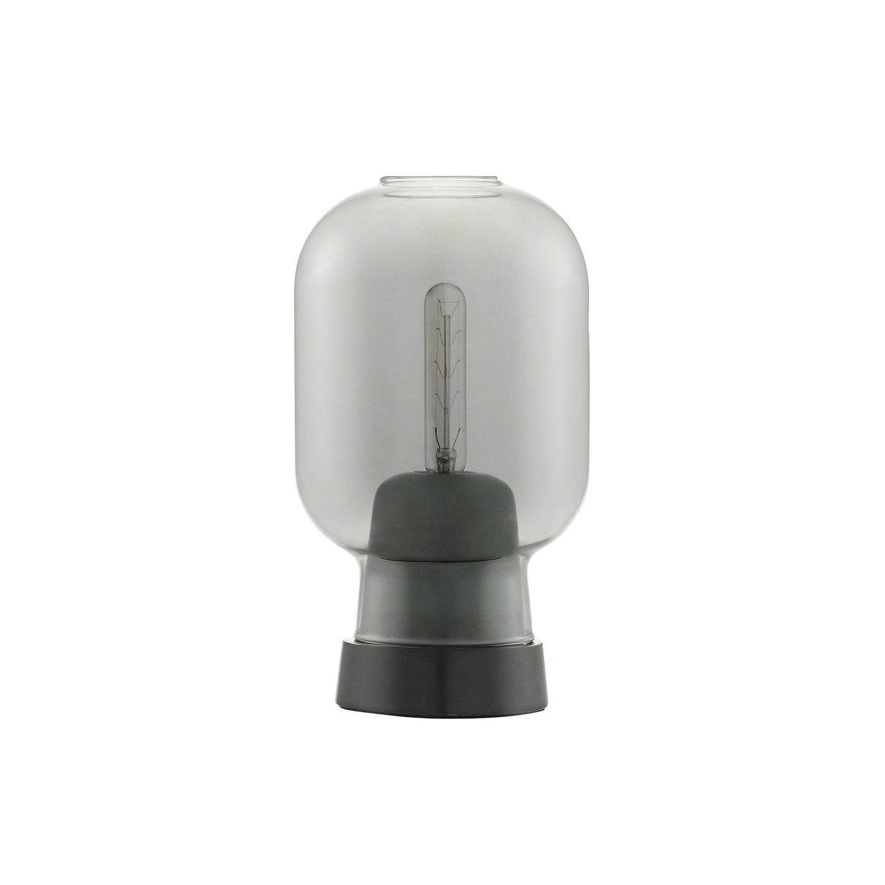 Amp Table Lamp: Smoke + Black