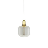 Amp Pendant Lamp: Small + Smoke + Brass