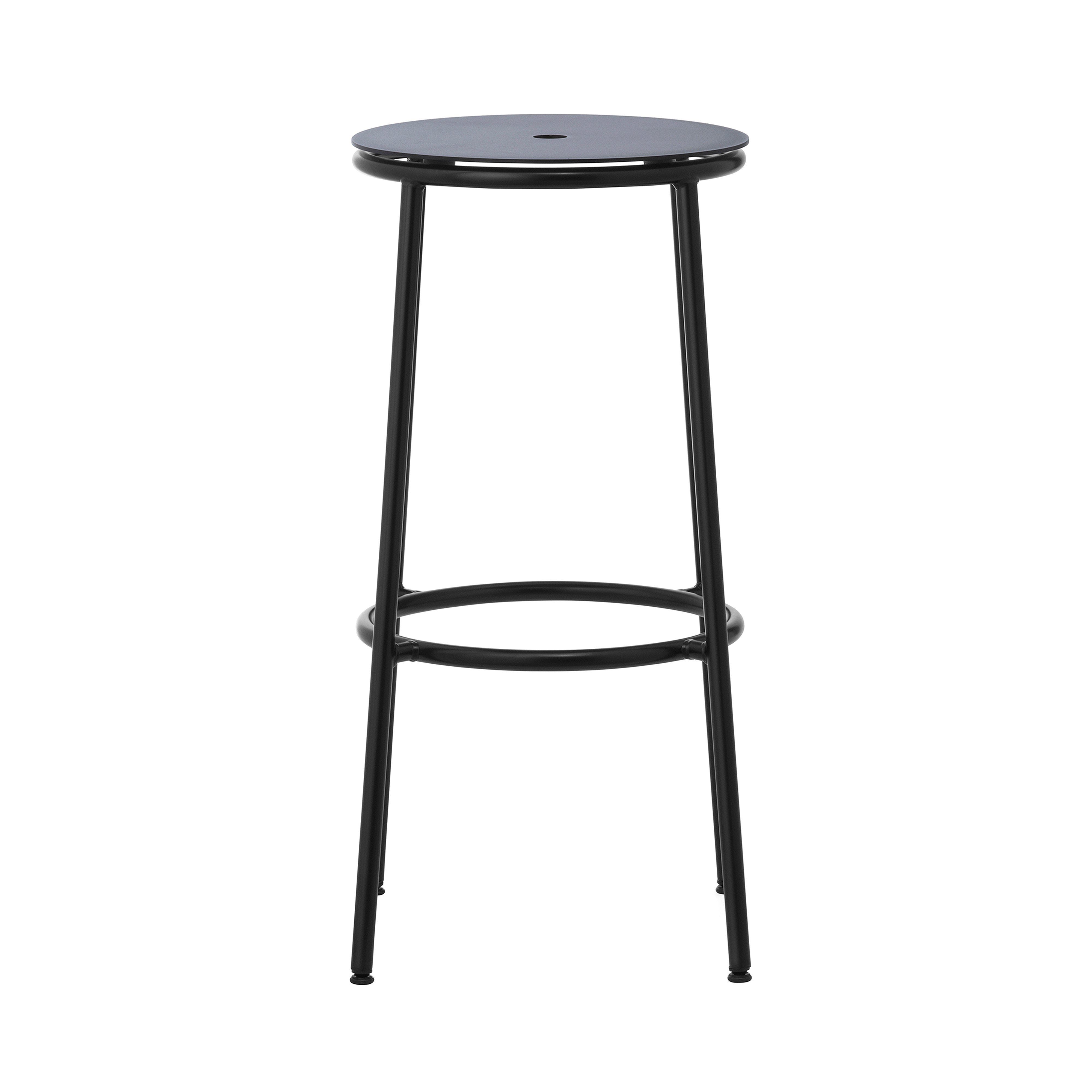 Circa Bar + Counter Stool: Bar + Black Aluminum