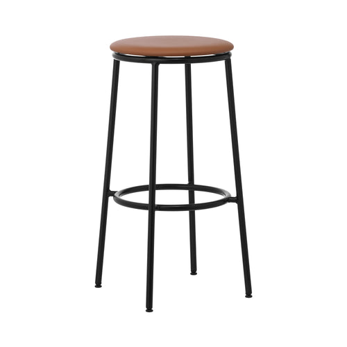 Circa Bar + Counter Stool: Upholstered + Bar + Ultra Leather Brandy