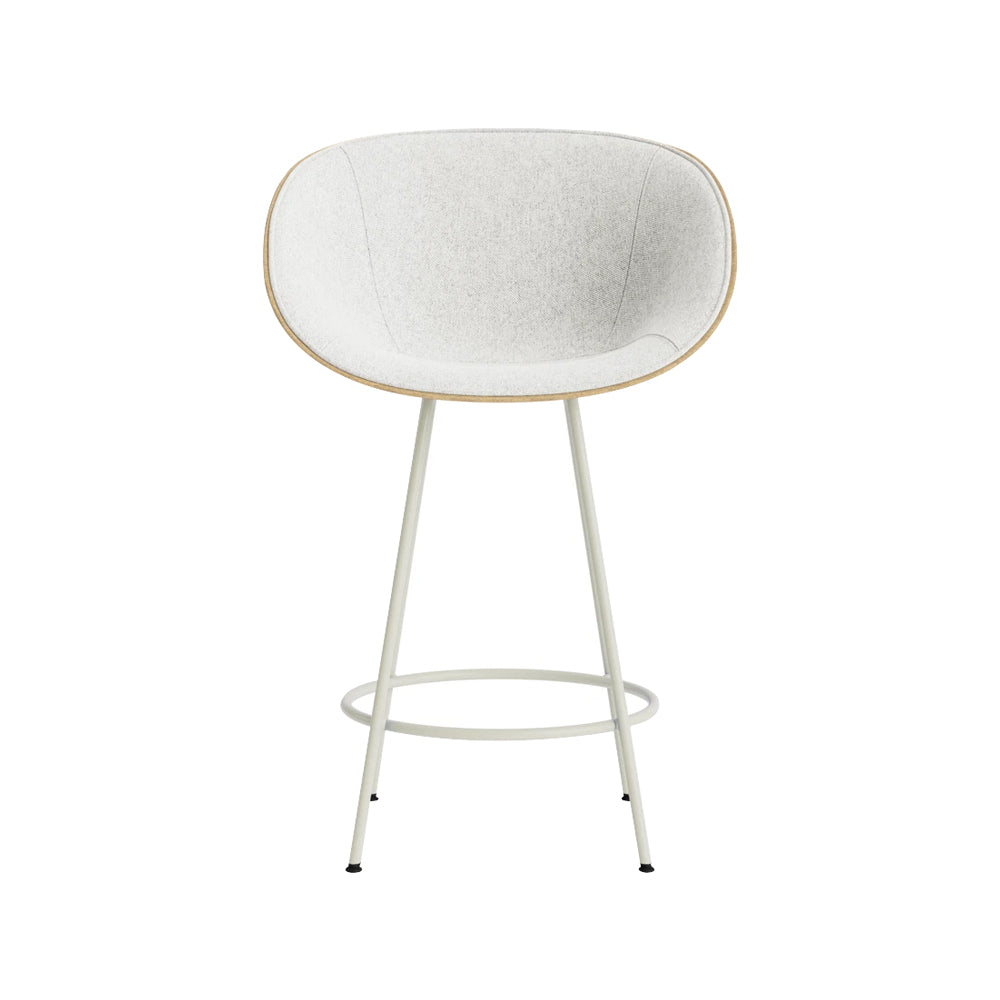 Mat Bar + Counter Armchair: Front Upholstered + Counter + Hemp + Cream