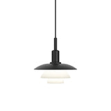 PH 3/3 Pendant: Opal Glass + Black