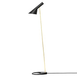 AJ Floor Lamp: Black + Brass + Black