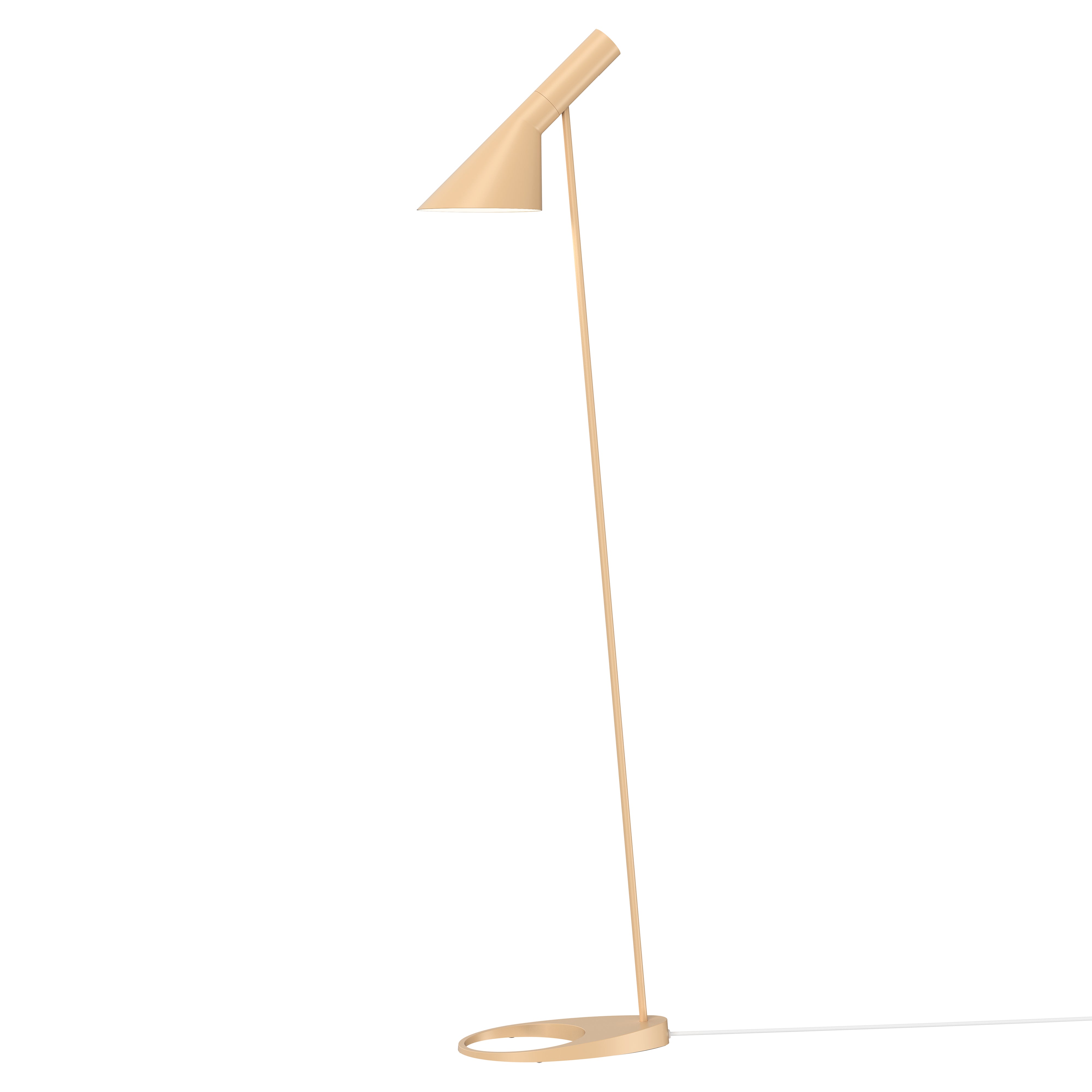 AJ Floor Lamp: Warm Sand + White