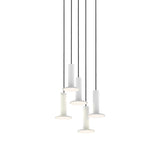 Cielo Chandelier: 5 + White