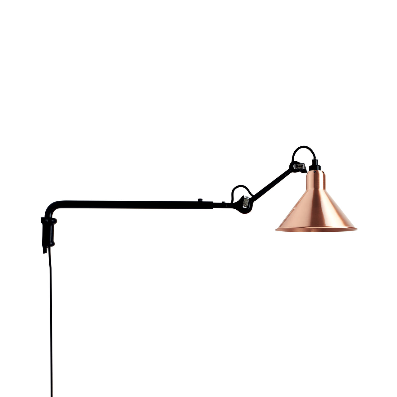 Lampe Gras N°203 Lamp: Copper + Conic