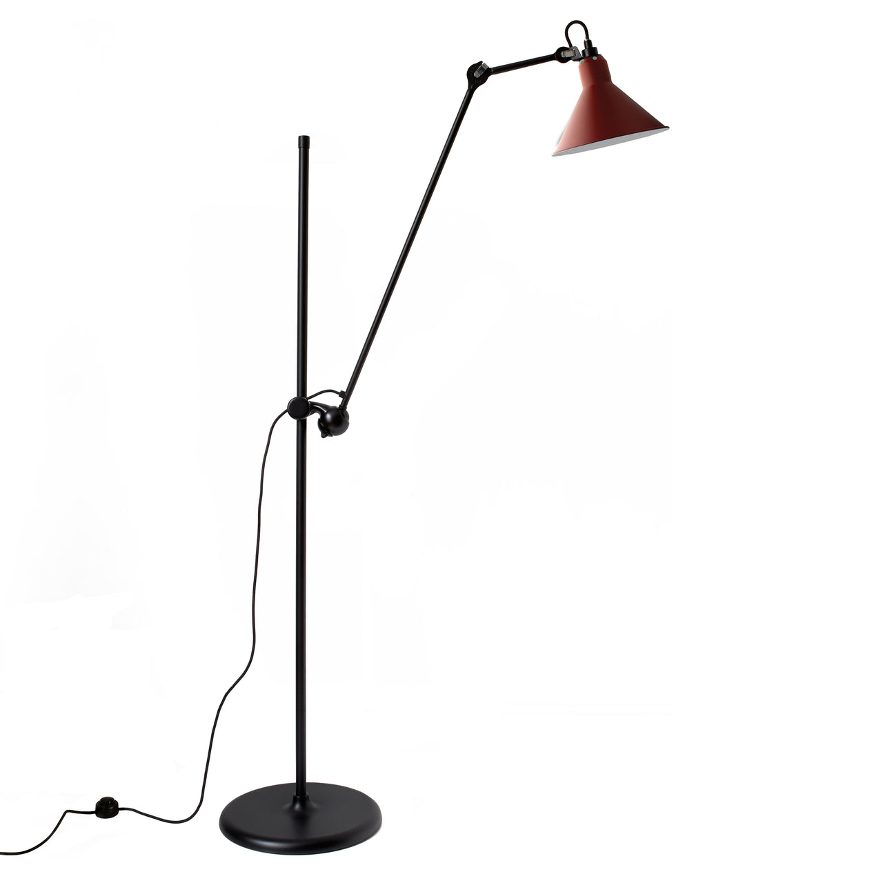 Lampe Gras N°215 Floor Lamp: Red + Conic