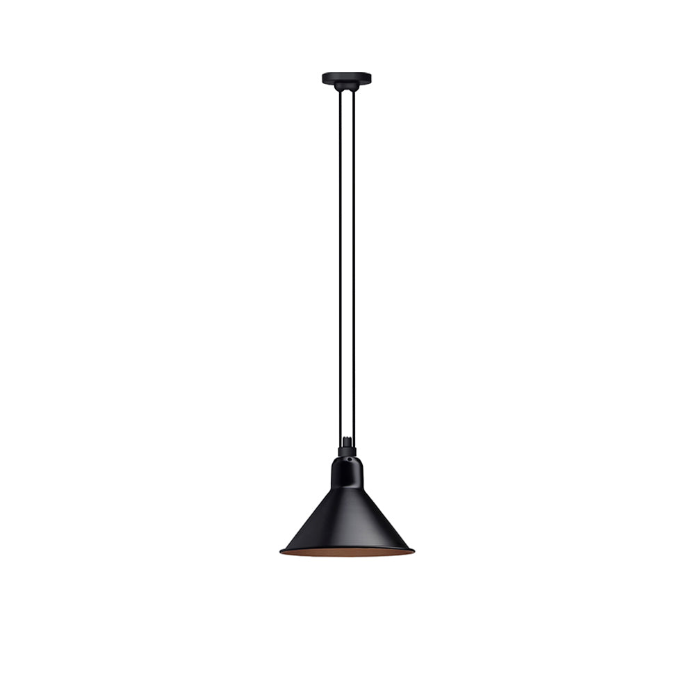 Les Acrobates N° 322 Pendant Lamp: Large + Black + Copper + Conic