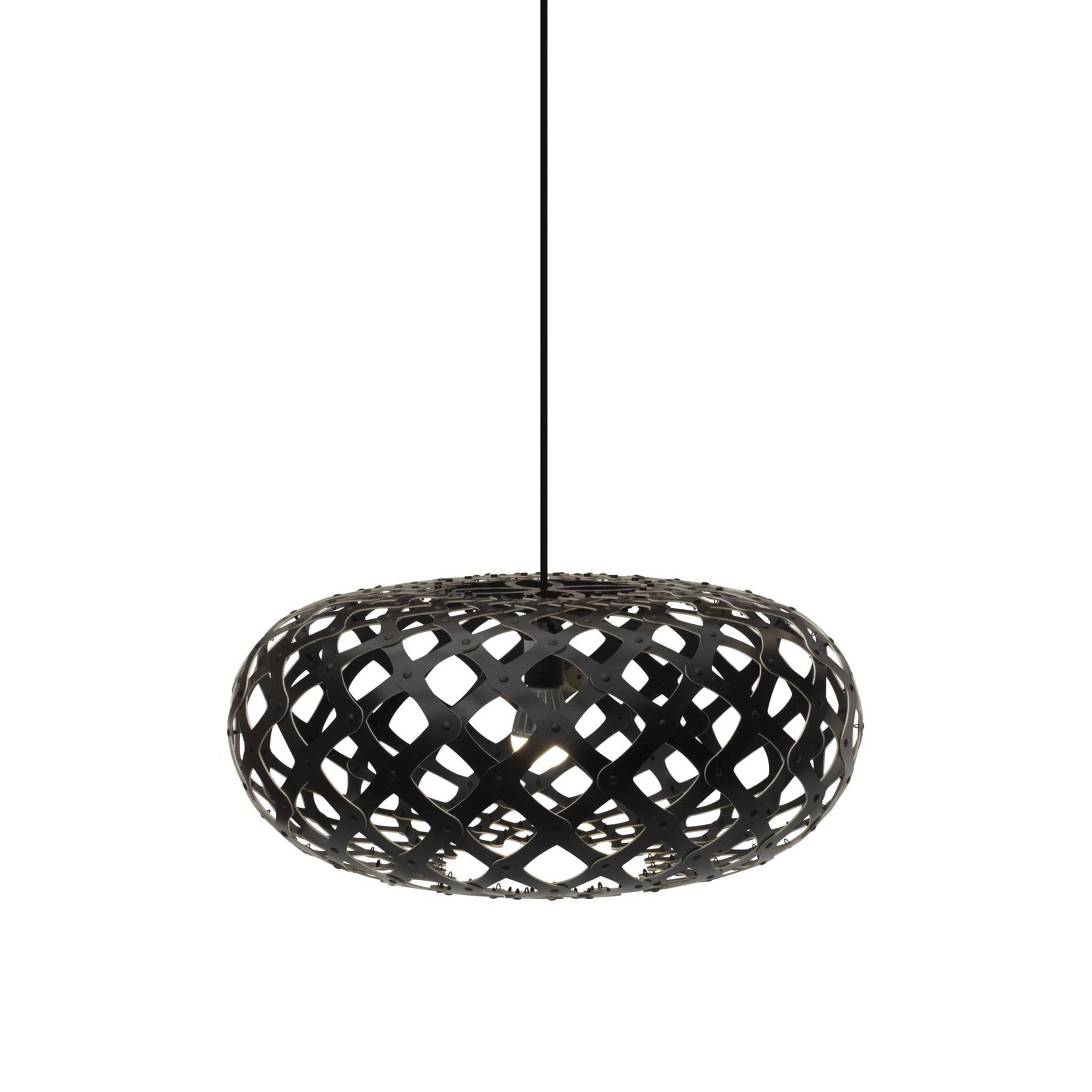 Kina Pendant Light: Small + Black + Black