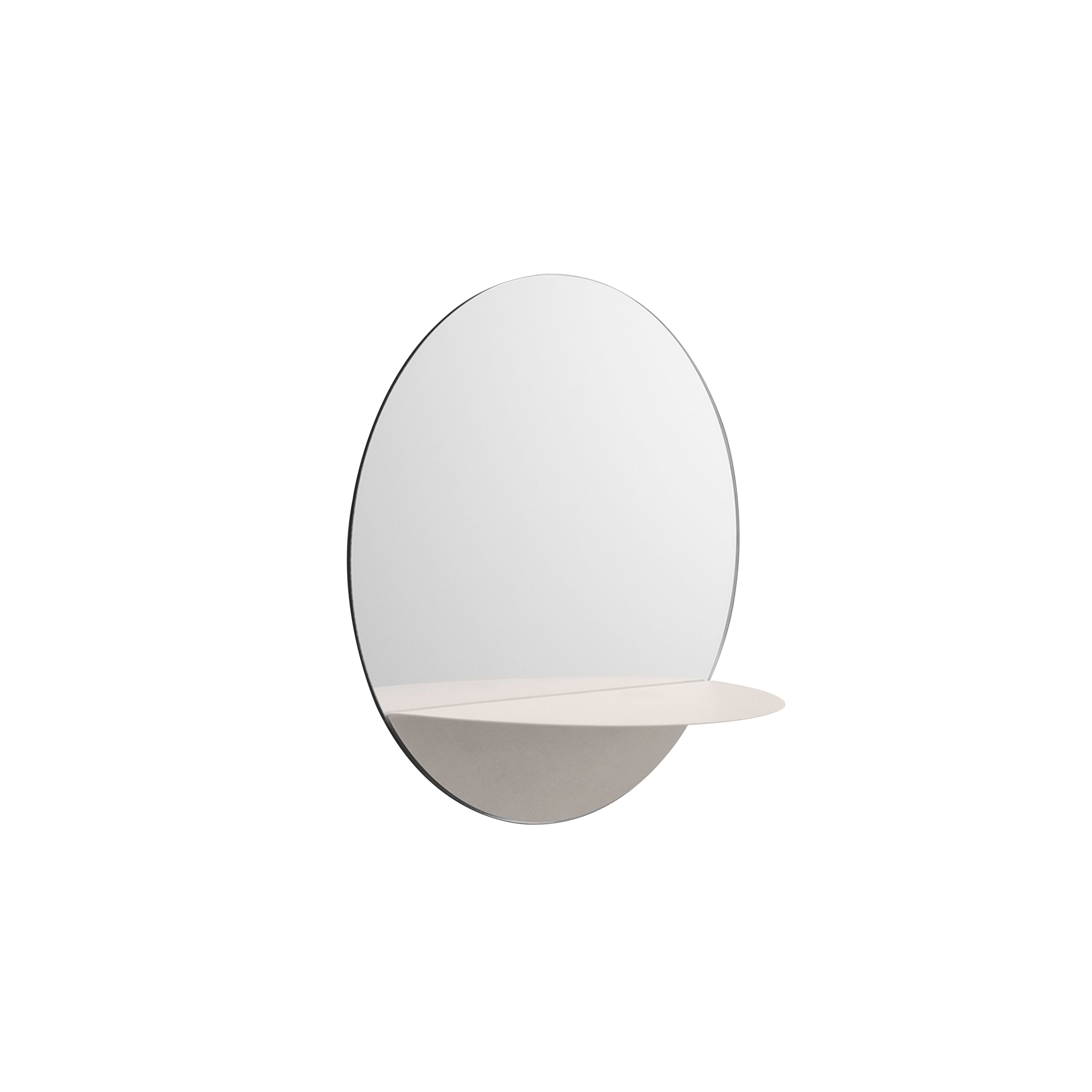 Horizon Mirror Collection: Round + White