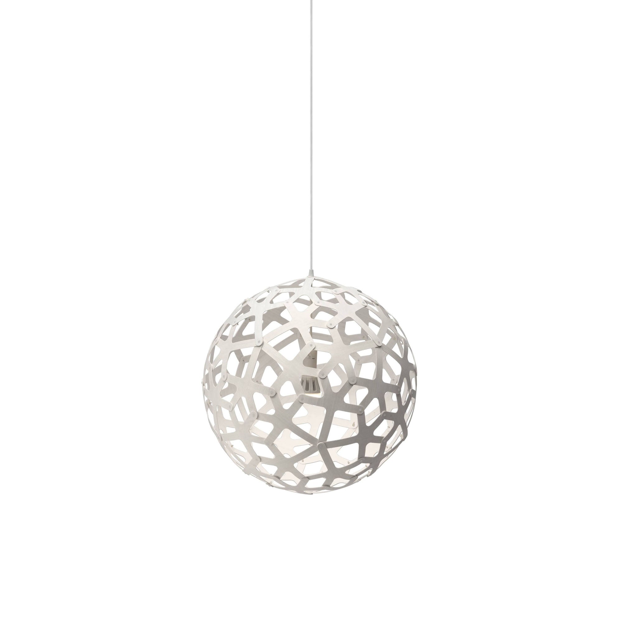 Coral Pendant Light: Small + White + White