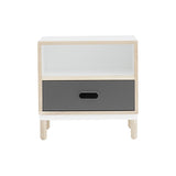 Kabino Bedside Table: Grey