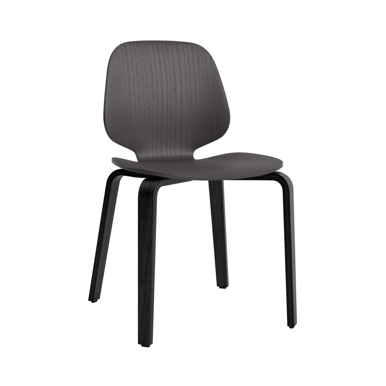 My Chair: Wood Base + Black