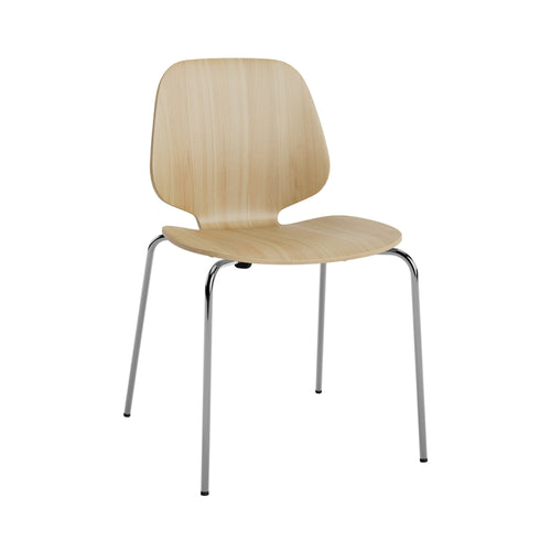 My Chair: Metal Base + Chrome + Oak