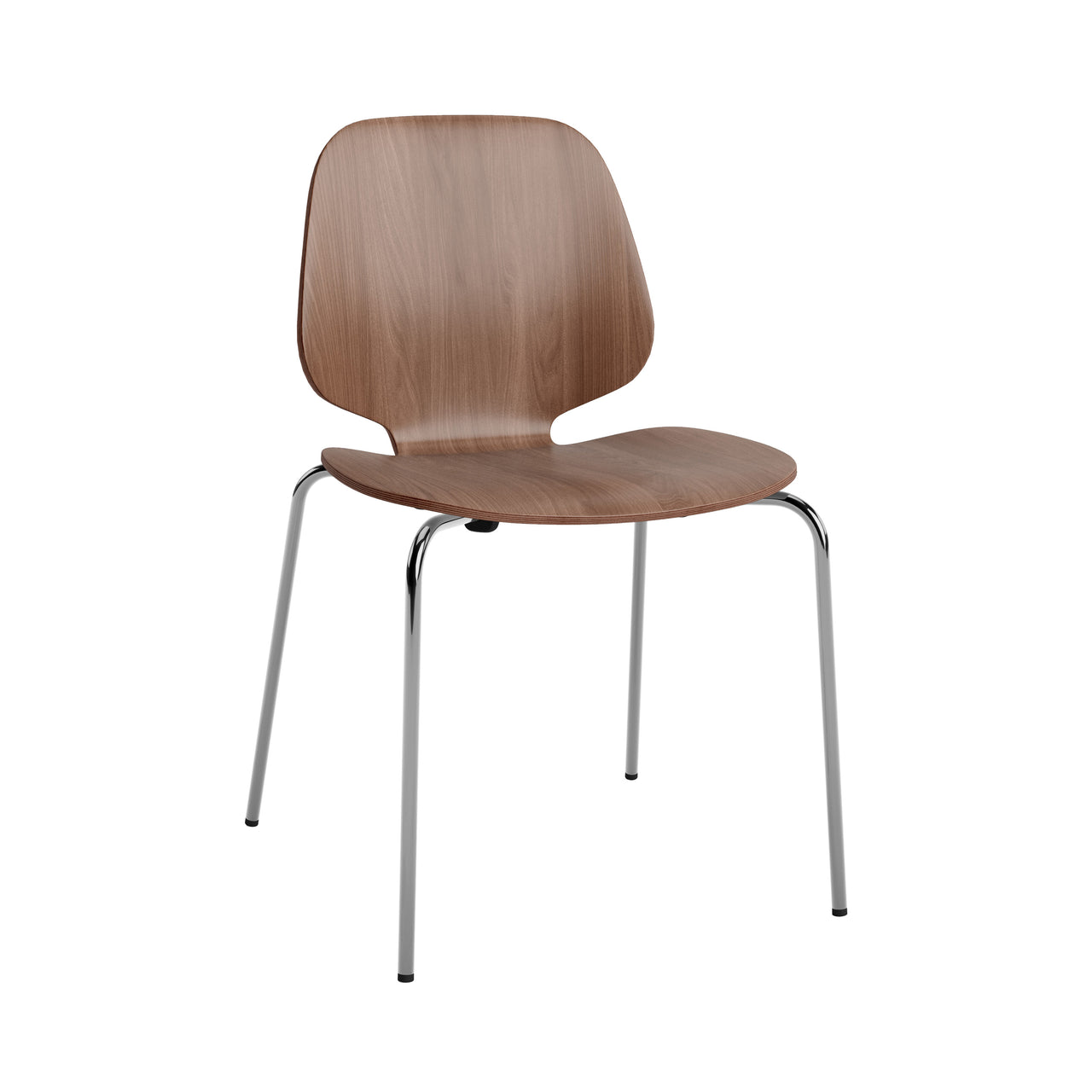 My Chair: Metal Base + Chrome + Walnut