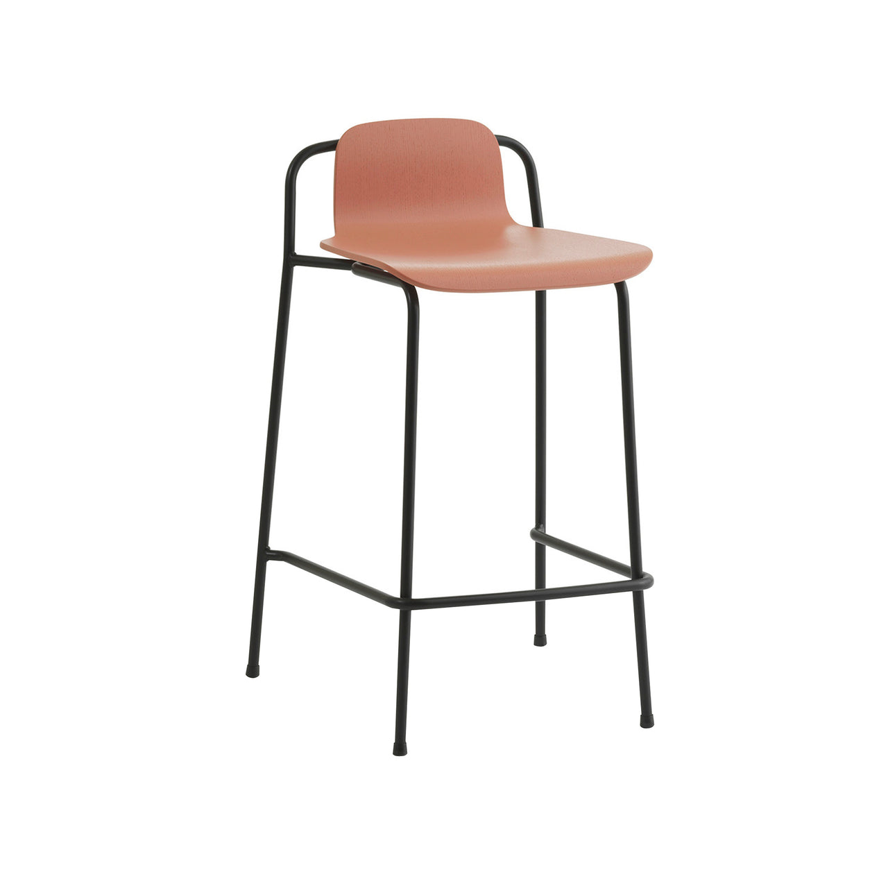 Studio Bar + Counter Stool: Counter + Brown