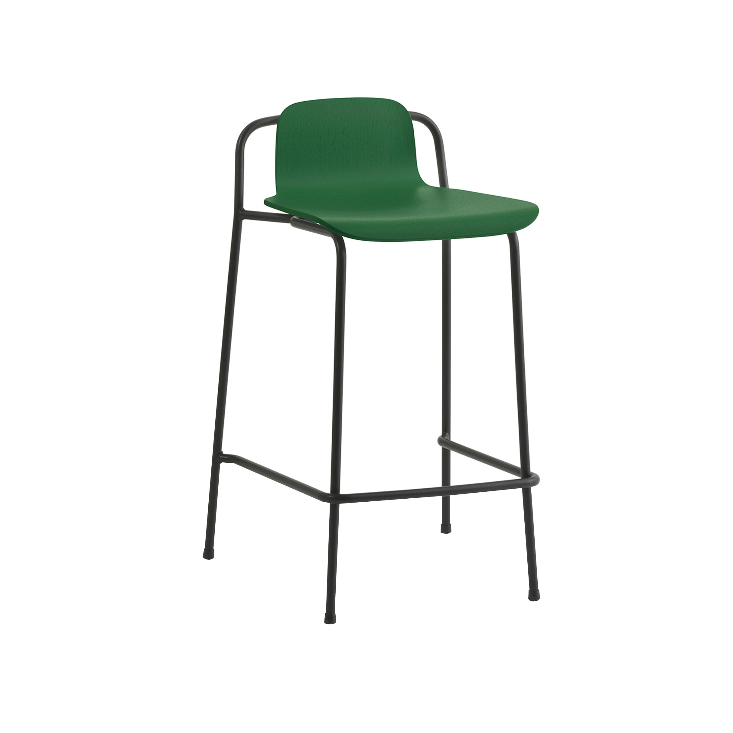 Studio Bar + Counter Stool: Counter + Green