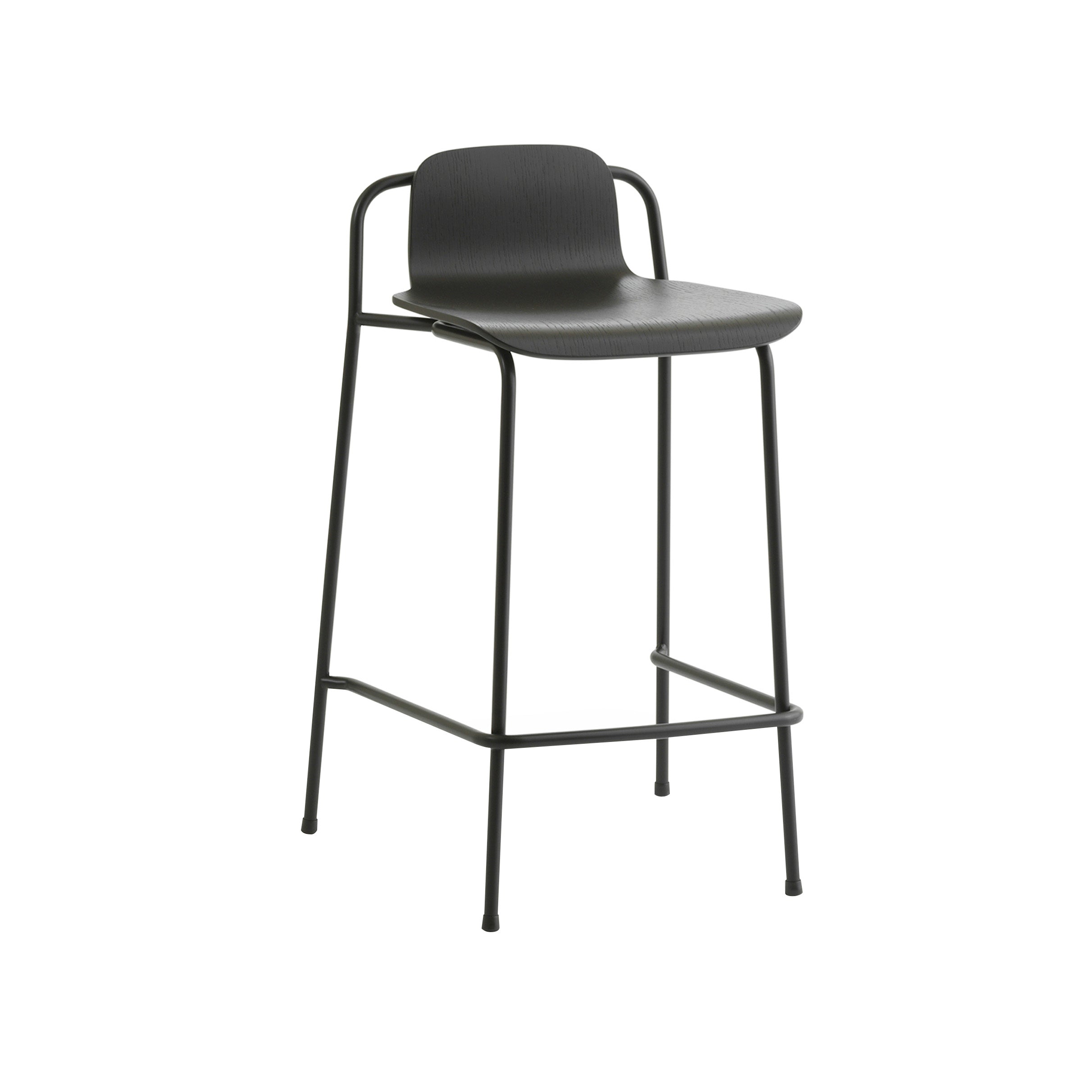 Studio Bar + Counter Stool: Counter + Black