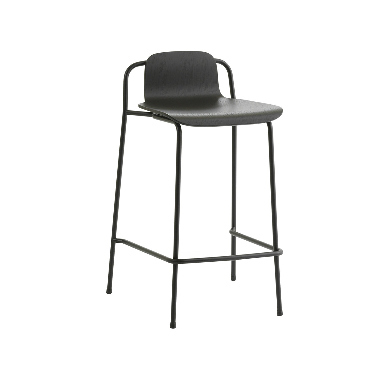 Studio Bar + Counter Stool: Counter + Black