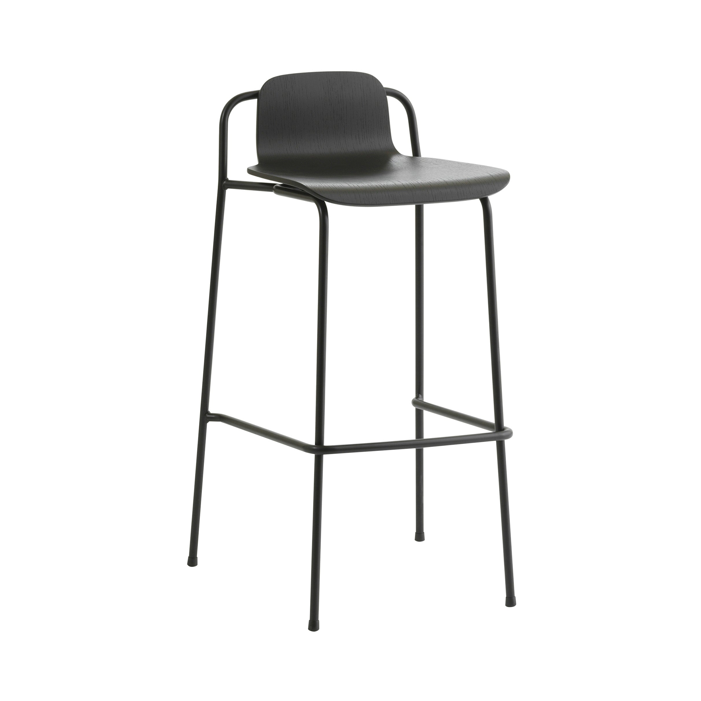 Studio Bar + Counter Stool: Bar + Black