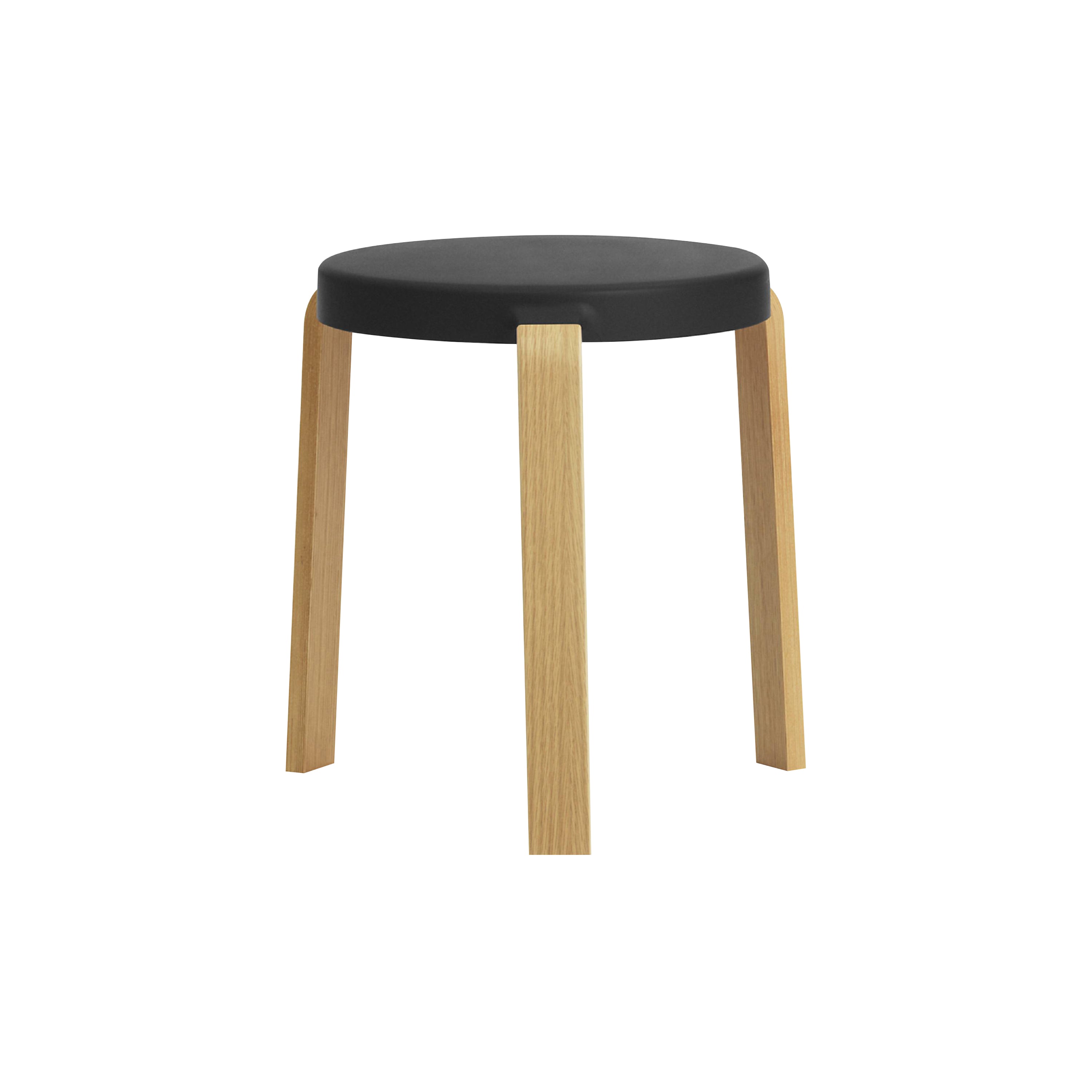 Tap Stool: Black + Oak