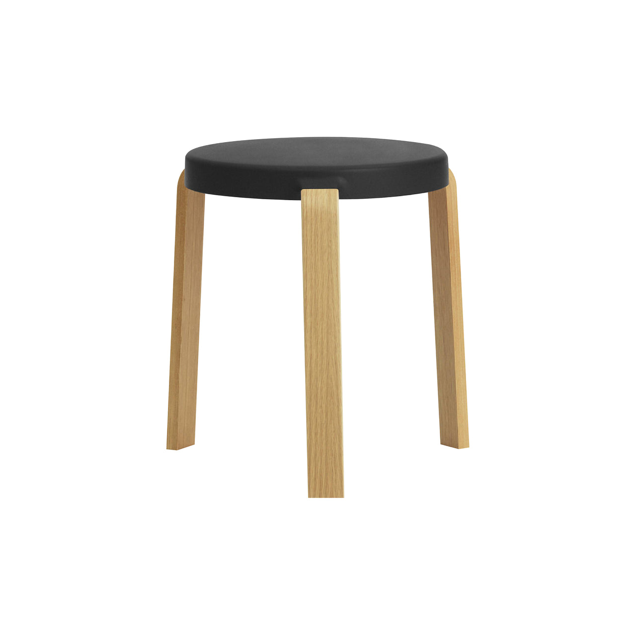 Tap Stool: Black + Oak
