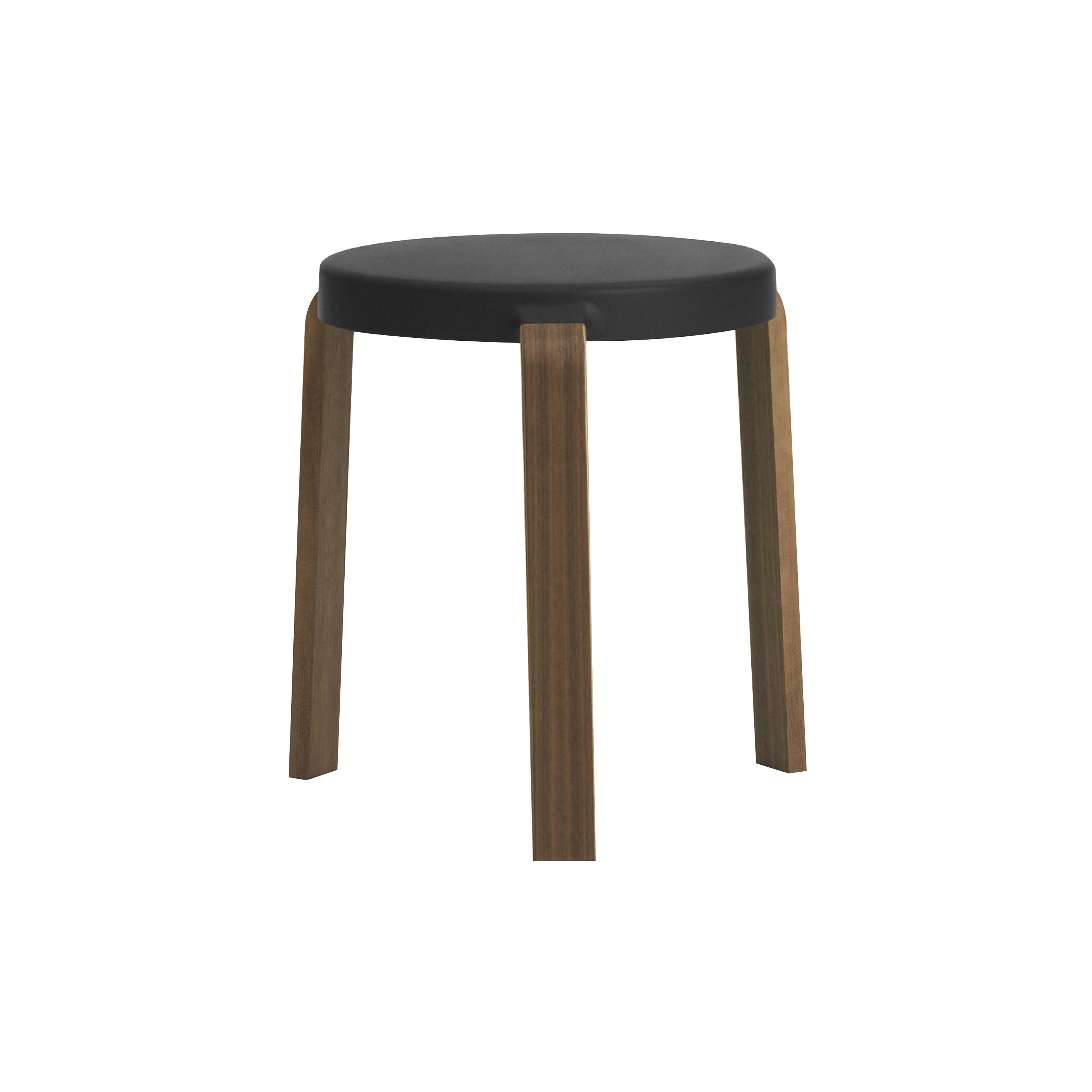 Tap Stool: Black + Walnut