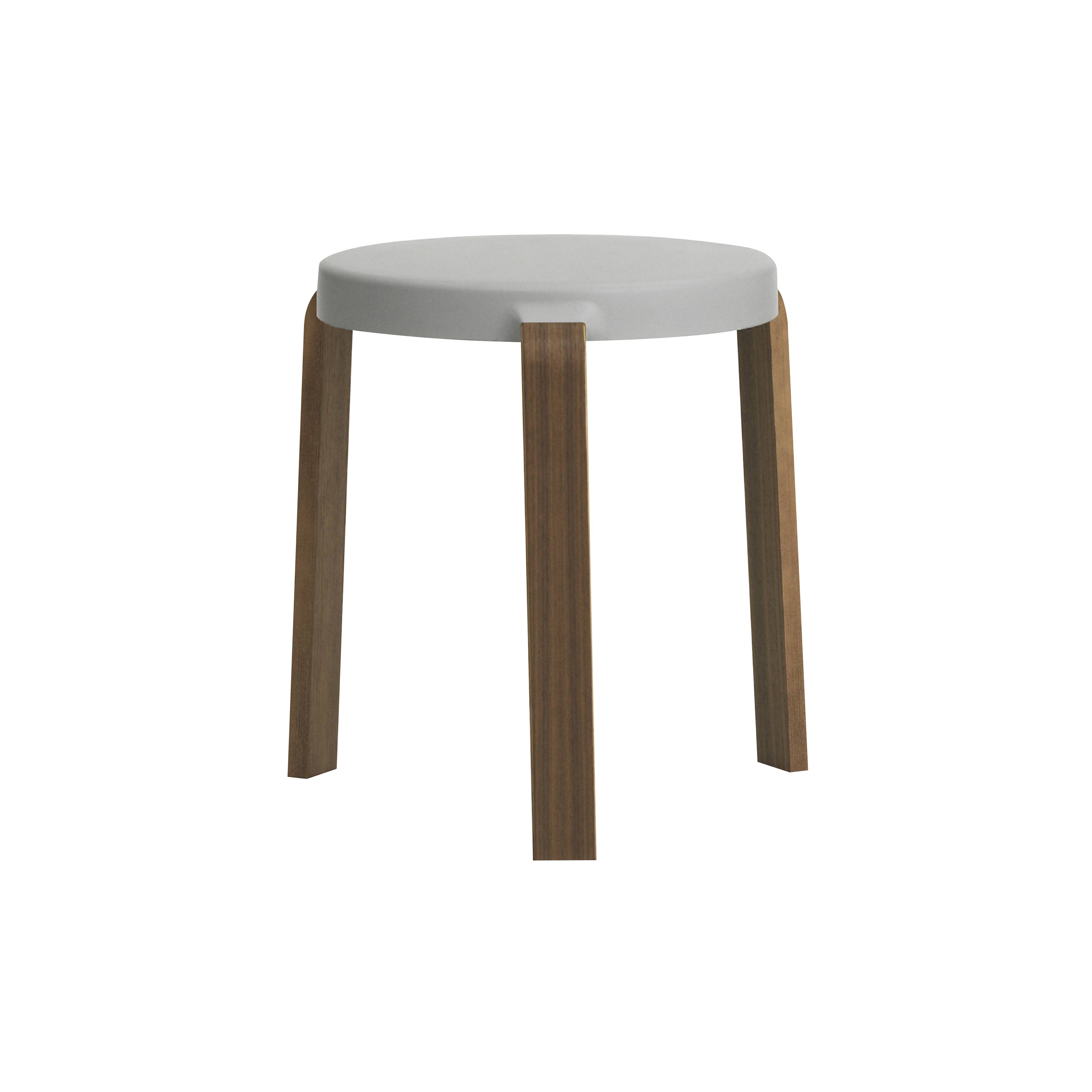 Tap Stool: Grey + Walnut