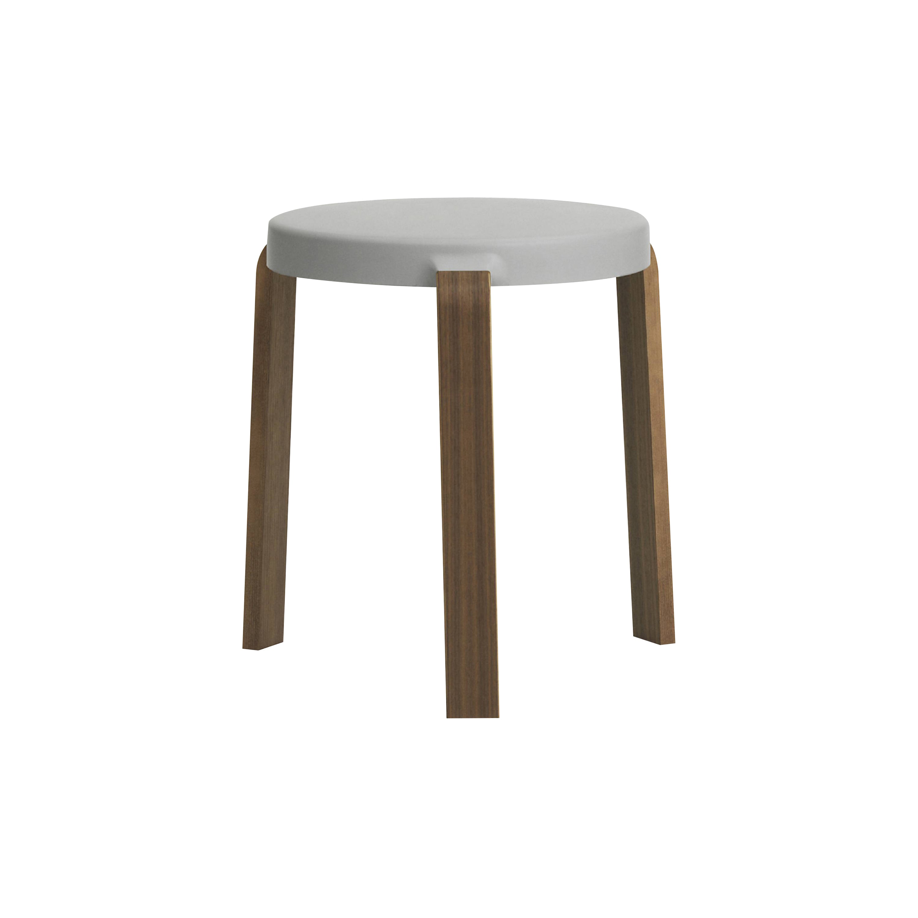 Tap Stool: Grey + Walnut