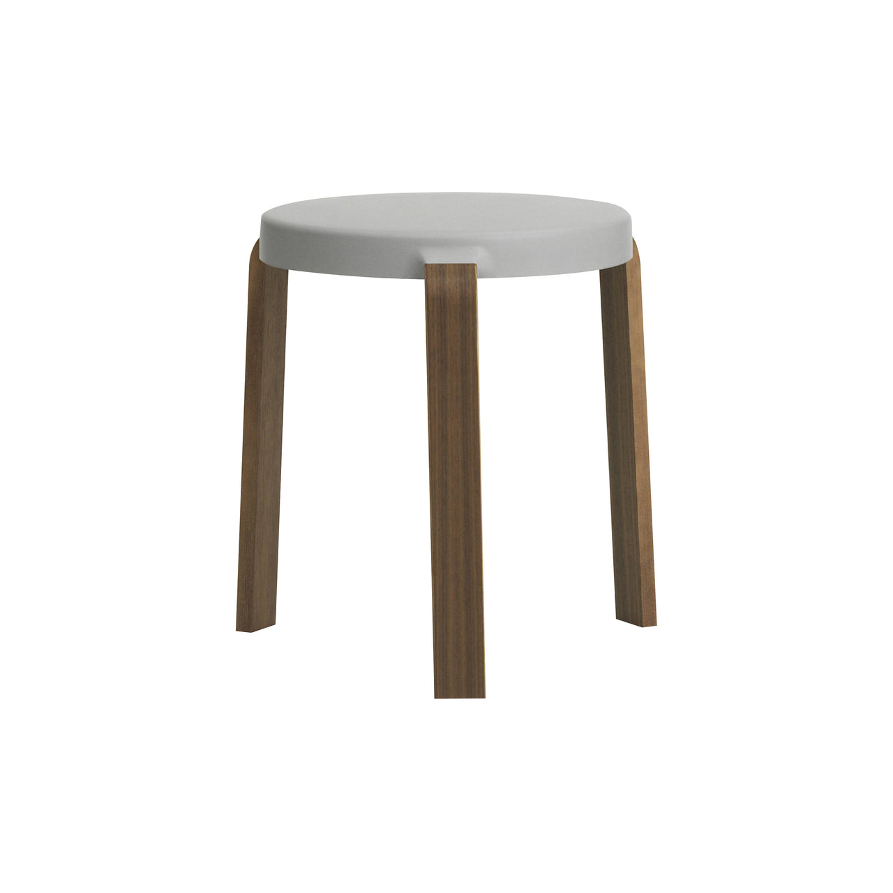 Tap Stool: Grey + Walnut
