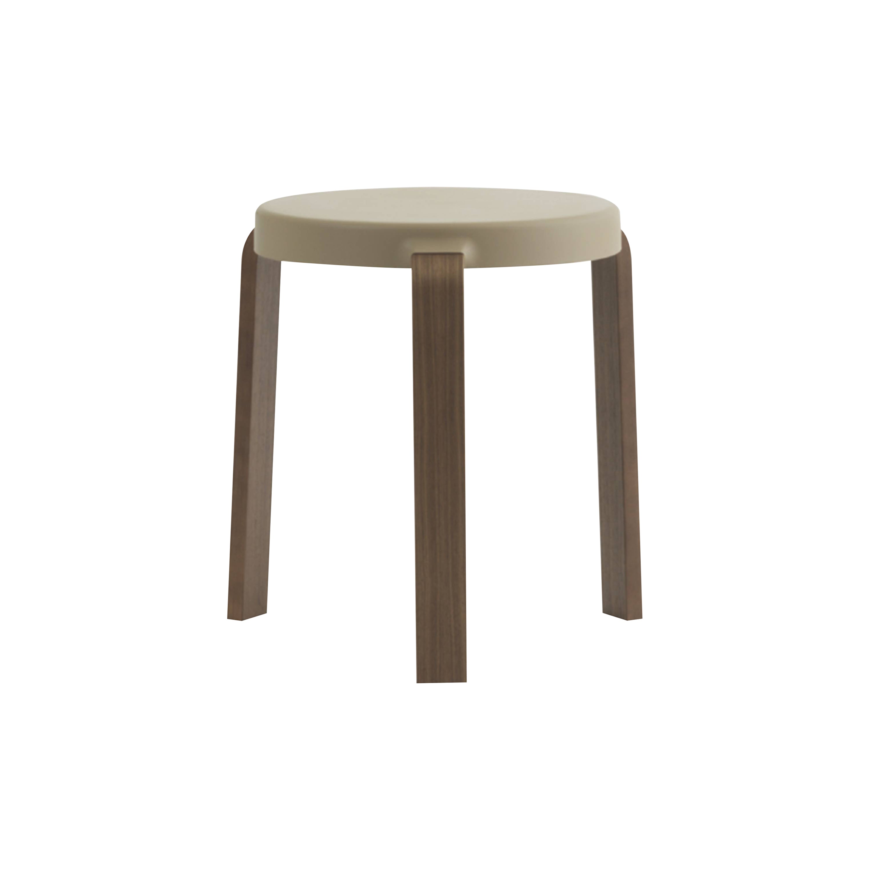 Tap Stool: Sand + Walnut