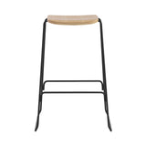 Just Bar + Counter Stool: Bar + Oak + Black