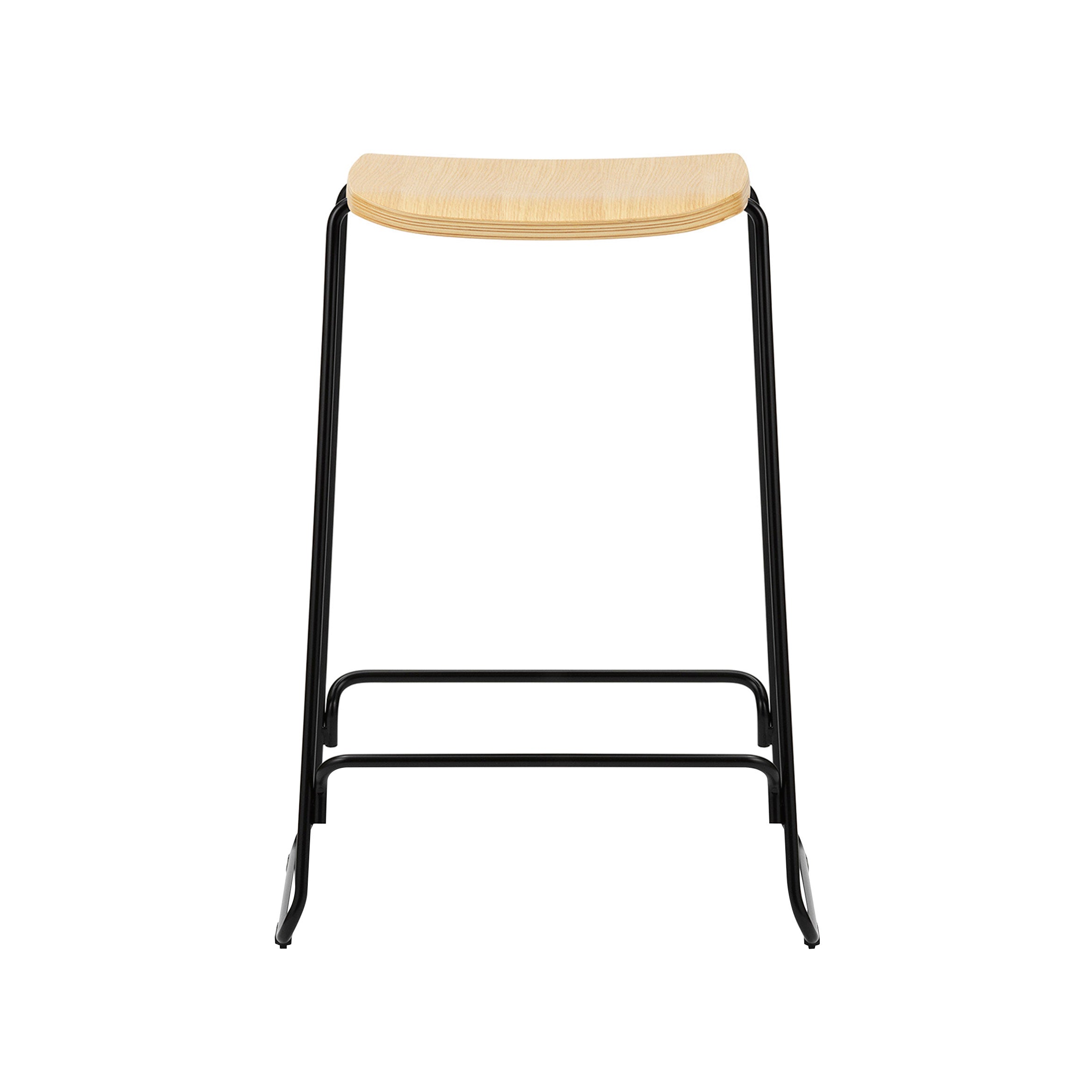 Just Bar + Counter Stool: Counter + Oak + Black