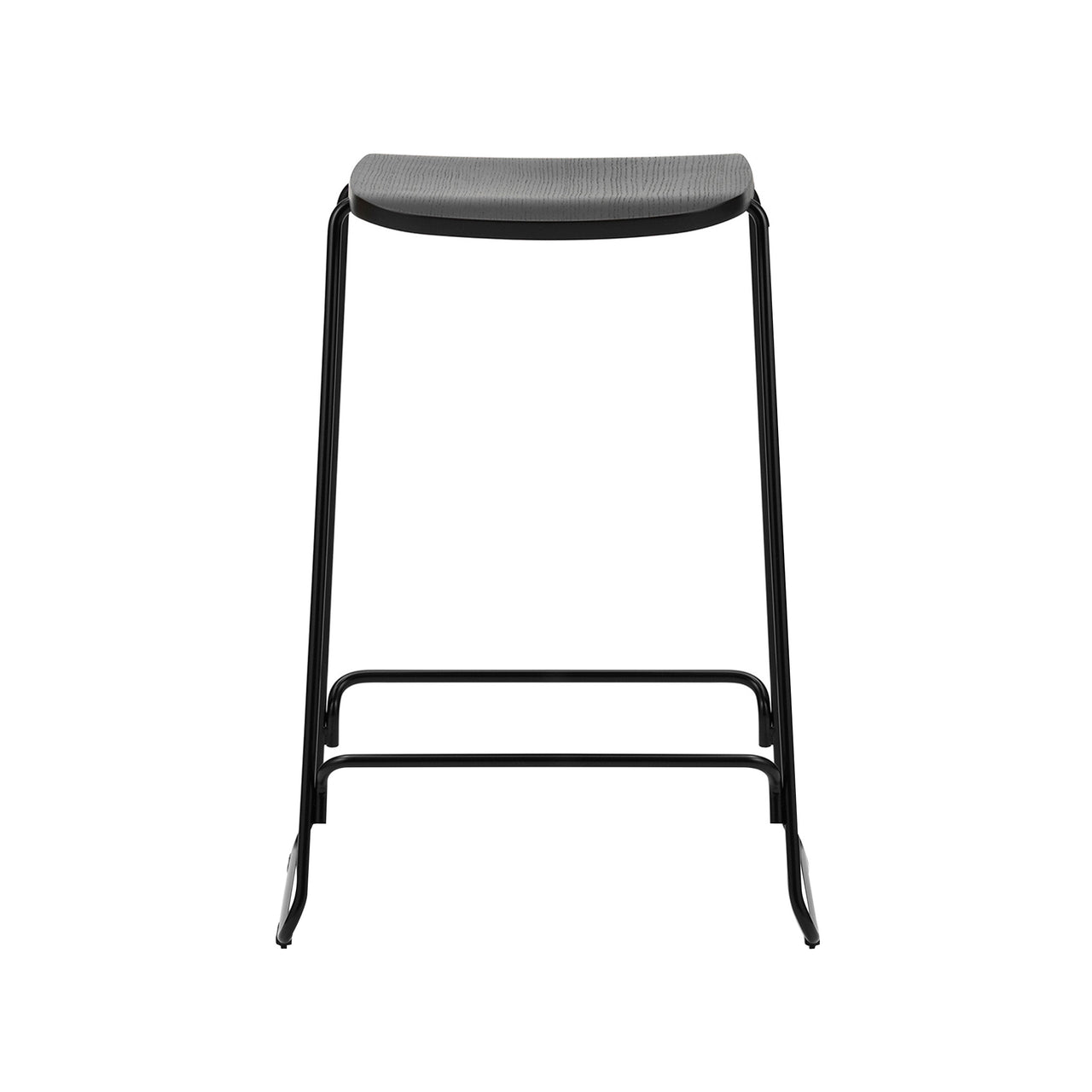 Just Bar + Counter Stool: Counter + Black + Black