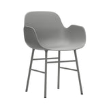 Form Armchair: Steel + Grey