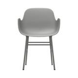 Form Armchair: Steel + Grey