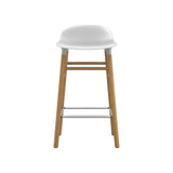 Form Bar + Counter Stool: Oak Legs + Counter + White